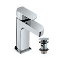Isla Single Lever Basin Mixer with Connection Pipe With Hot & Cold Water Feature (Cartridges | Quarter Turn | Form Flow). 