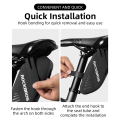 NAMUNY 2X 0.6L Bike Saddle Bag Waterproof Tail Bag with Tail Light Hanging Road Bicycle Accessories. 