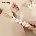 Wenefang Wooden Massage Roller Fat Reducing Body Shaping Tools Whole Body New Massage Tool Meridian Massage Stick Promote Blood Circulation. 