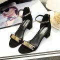 Amazing Black Ankle Strap Block Heel Shoes For Women - (Smile) - Fashion | Women's Footwear | Heel For Women | Shoes For Women |. 
