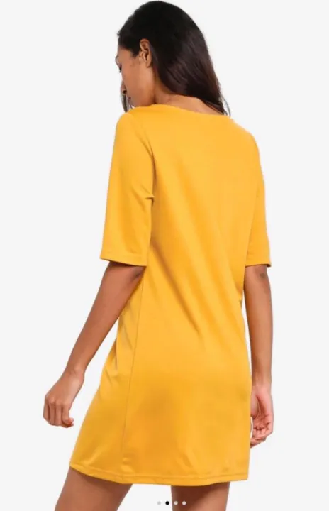 Basic%20Elbow%20Sleeves%20Shift%20Dress%20-%20Image%204