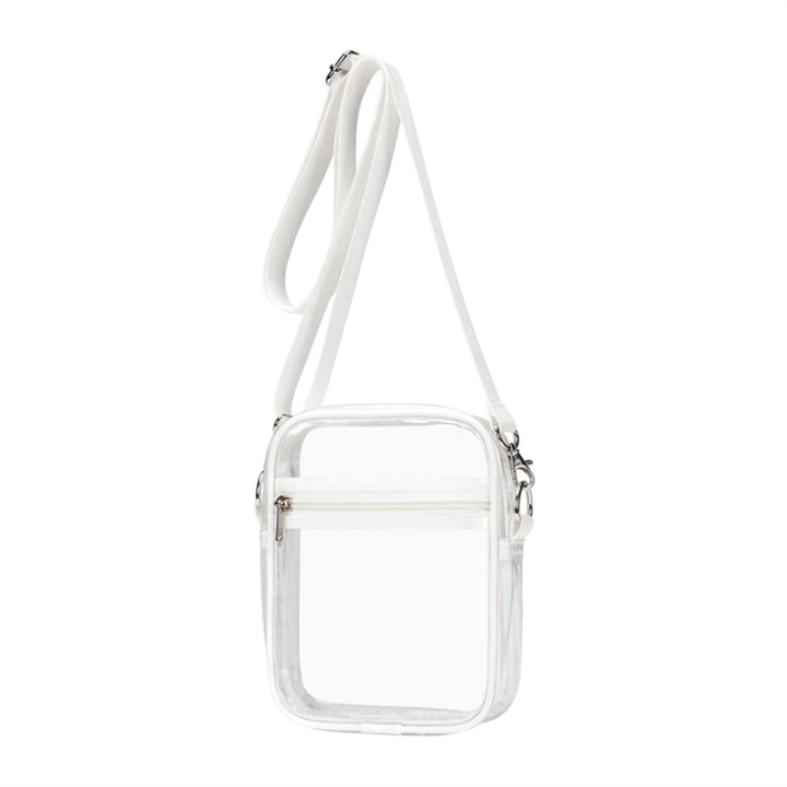 Clear Bag Stadium Approved Clear Purse with Adjustable Shoulder Strap for Sports Outdoor White Daraz .np