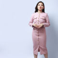 KADE Women's Check Long Skirt. 