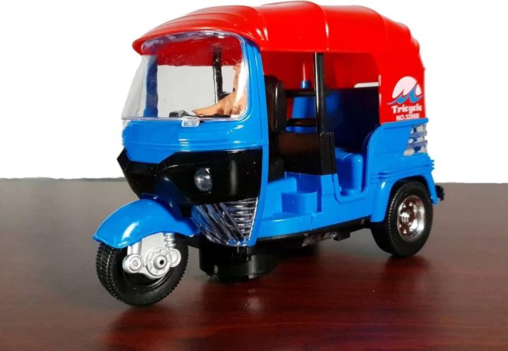 Mini Ricksaws For Kids Rideable Battery Operated Tricycle Rickshaw Toys for kids with Driver - 3D ...