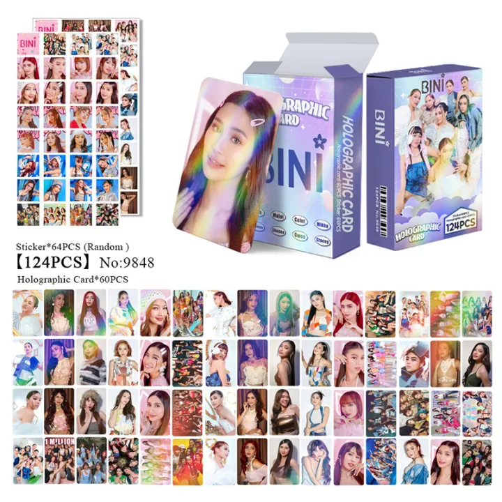 124pcs%20Bini%20Lomo%20Card%20Photo%20Card%20HD%20Printed%20Laser%20Holographic%20Card%20Fans%20Gift%20Aiah%20Colet%20Maloi%20Gwen%20Stacey%20Mikha%20Jhoanna%20Sheena%20JINBING%20-%20Image%202