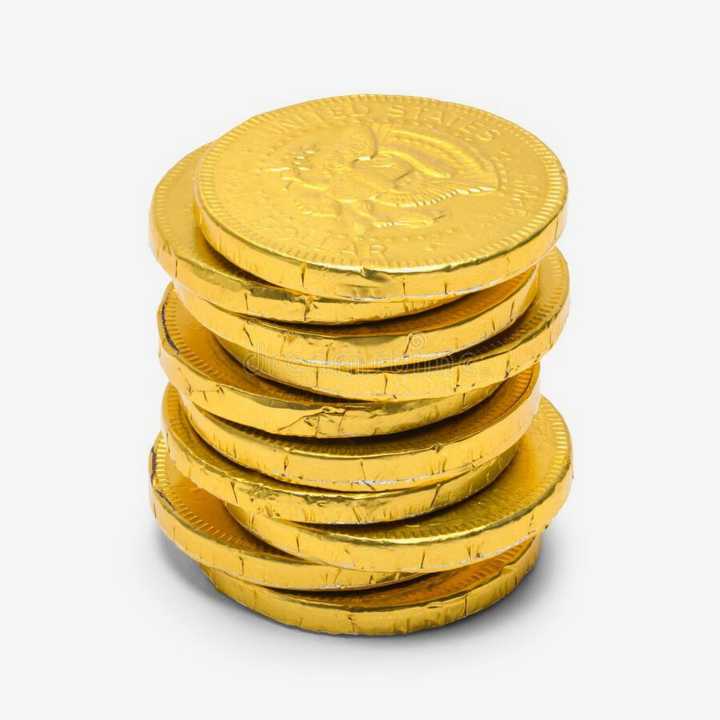 Gold Coin Chocolate/ Chocolates | Stack of 10 Pieces Toffee Loose