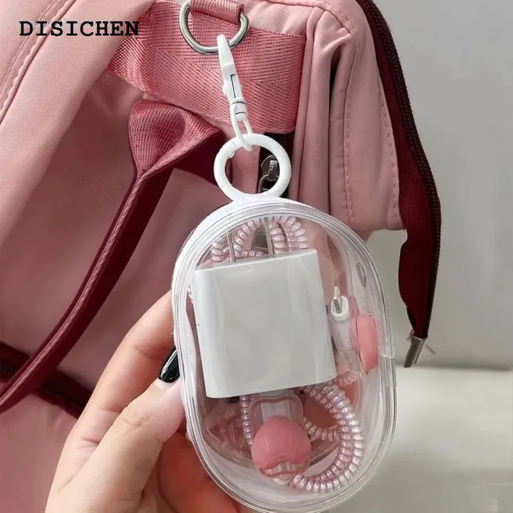 DISICHEN%20Profesional%20Anrushide%20Data%20Cable%20Charger%20Charging%20Storage%20Transparent%20Cable%20Wrap%20Portable%20New%20On-the-go%20Outdoor%20Headphone%20Organizer%20Cell%20Phone%20Organizer%20B%20-%20Image%205
