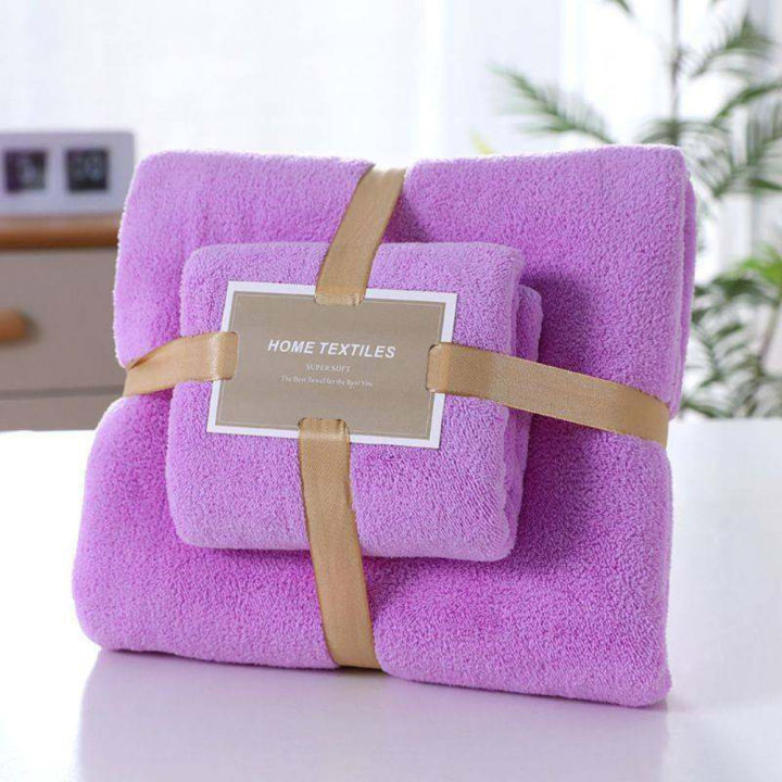 2%20Piece%20Bath%20&%20Face%20Towel%20Set%20Home%20Textile%20Coral%20Velvet%20Absorbent%20Bath%20Towels%20For%20Adults%20Large%20Soft%20Comfortable%20Towel-/face%20towel%20-%20Image%203