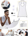 Beard Apron Cape Beard Trimming Bib for Men Shaving with 2 Suction Cups for Mirror. 