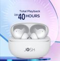 JOSH Spacebuds MAX 2nd Gen New Gaming Mode(40ms) Truly Wireless Earbuds with 40 Hrs Playtime, Quad Mics with ENC Tech, 13mm Immersive Drivers, Fast Connect v5.3, Fast Charge, IPX4. 