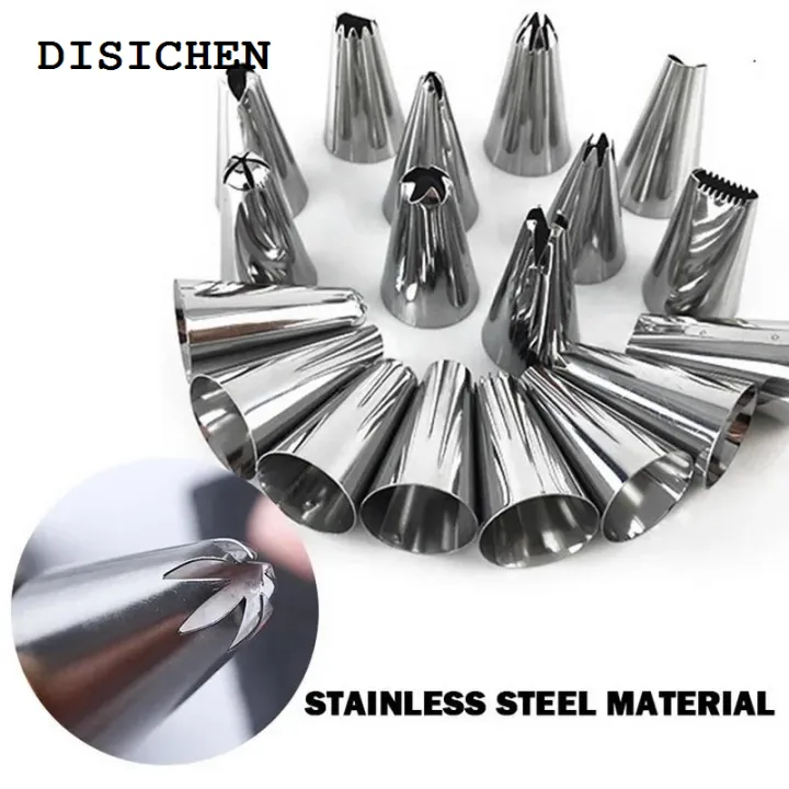DISICHEN%202025%20Multifunctional%20Cake%20Decoration%20Baking%20Tool%20Pastry%20Cream%20Cake%20Decorating%20Stainless%20Steel%20Set%20Reusable%20Silicone%20Bag%20Bakery%20Tool%20-%20Image%204
