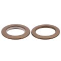 NAMUNY 50 Pack Curtain Grommet, Inner Diameter 43mm Curtain Eyelet Rings Nanoscale Low Noise Roman Ring (Coffee). 