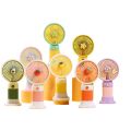 Portable Cartoon Fruit-shaped Handheld Small Fan Student Desktop Phone Holder Small Fan / Cute Korean Design Mini Portable Fan with Lithium Rechargeable Battery. 