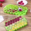 Silicone Ice Mold Premium Ice Cube Moulds Maker 37 Cavity Silicon Ice Tray For Freezer Ice Cube Trays with Lid (Multicolor). 