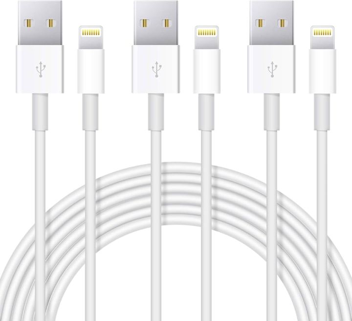 iPhone Data Cable USB to Lightning Cable - FAST Charging Data Syncing Compatible to iPhone 14/13/12/ XS Max/X/8/7/Plus/6S/6/SE/5S iPads - Imported with HEAT I-C Data Cable for iPhone All Models