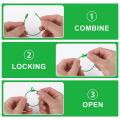 120Pcs Wire Key Rings Cable Wire Key Chain with Screw Lock, 6 Inch for Outdoor Hiking (12 Colors). 