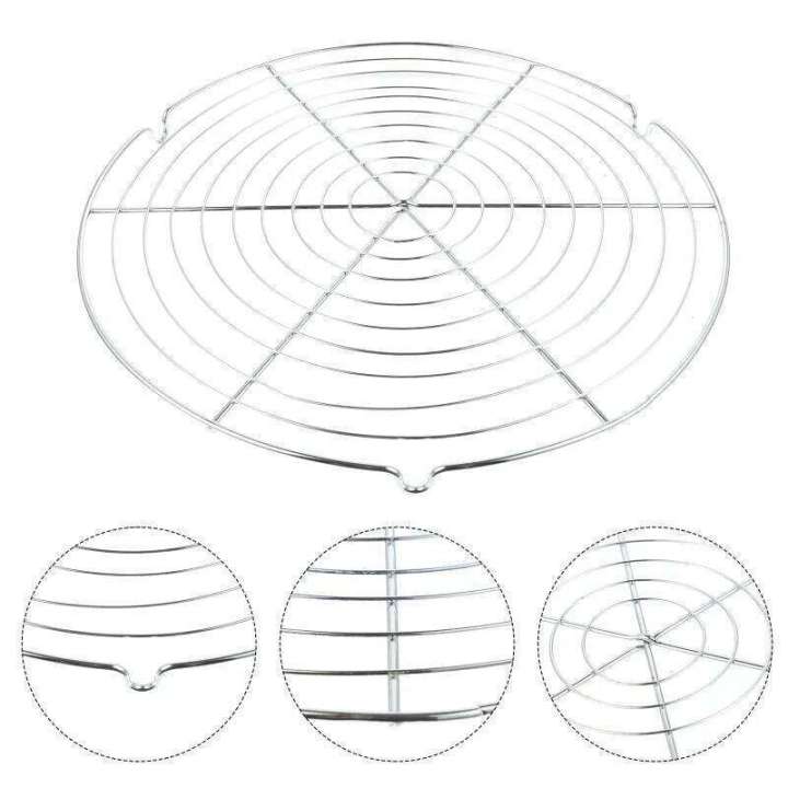 Rack Cooling Cake Round Cookie Baking Roasting Wire Steamer Racks Stand ...