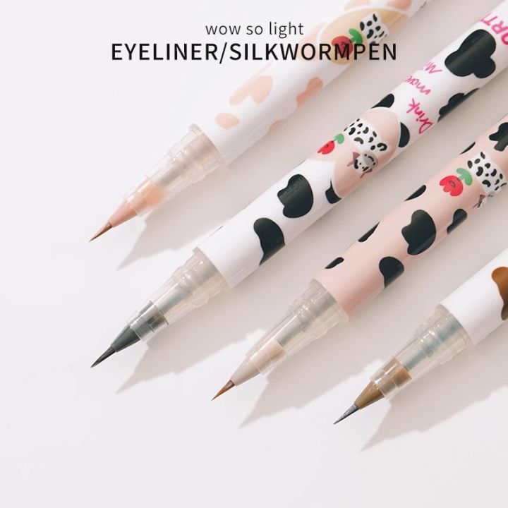 FLORTTE%20Florette%20Silkworm%20Pen%2004%20Florette%20Liquid%20Eyeliner%20Pen%20down%20to%20outline%20brown%20eyeliner%20-%20Image%202