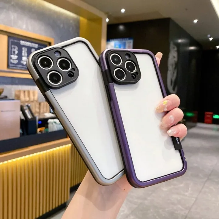 HODON%20Transparent%20Armor%20Only%20Border%20Phone%20Case%20For%20iPhone%2017%2016%2015%2014%20Plus%2013%2014%2015%2016%20Pro%20Max%20Cases%20Shockproof%20Silicone%20Frame%20Lens%20Protection%20Bumper%20No%20Back%20Cover%20-%20Image%208