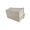 Multipurpose Refrigerator Plastic Storage Basket With Side Handle - White. 