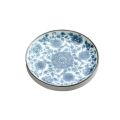 2pcs Gifts Ceramic Blue and White Porcelain Vintage Chinese Style Teacup Coaster Durable Round Snack Plates Kitchen Supplies. 
