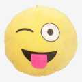 Yellow Big Size Round Stylish Emoji Pillow Cushion. 