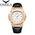 ONOLA brand new fashionable business waterproof quartz men's watch. 
