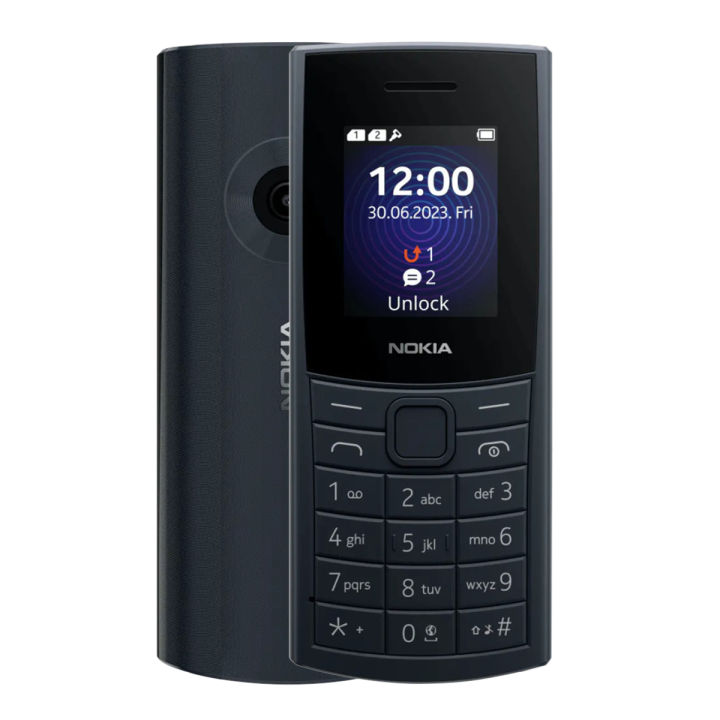 Nokia 110 DS -BLACK (New Edition - 2024) |Dual Sim| Wireless FM| Voice Record| Camera| SD Card| Big Torch|