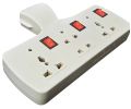 Cordless Universal Wall Multiplug With 3 Socket, Individual Switches And LED Indicators  Extension Board. 
