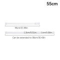 Hole-Free Shower Curtain Pole Extendable Rail Bathroom Door Window Wardrobe Rod WANNA. 