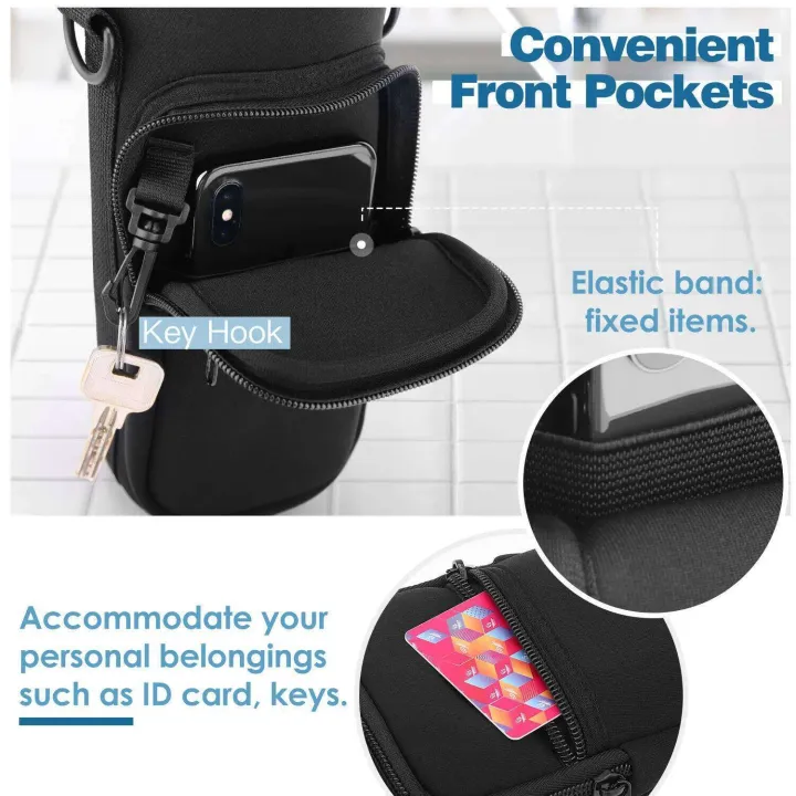 Nuovoware%2025oz/32oz%20Carrier%20Bag%20Adjustable%20Shoulder%20Hand%20Strap%202%20Pocket%20Sling%20Water%20Bottle%20Accessories%20for%20Hiking%20-%20Image%202