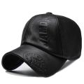 Cap Leather New Fashion Outdoor & Sports Adjustable Vintage Snapback Men's Leather Casual Hat. 