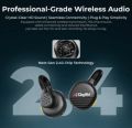 Digitek® DWM-119 2-in-1 Wireless Mic, AI Noise Cancel, 30m Range, 6Hr Battery, iOS/Android. 