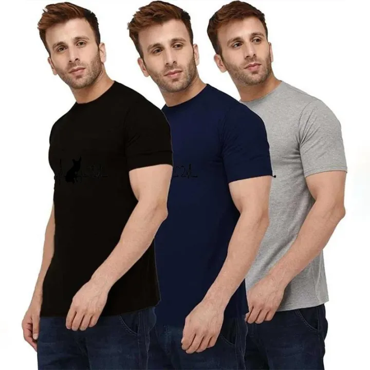 HOT%202025%20Minimalist%20Office%20T-Shirt%20Men's%20Premium%20Pima%20Cotton%20Slim%20Fit%20Wrinkle-Resistant%20Business%20Casual%20Layering%20Base%20-%20Image%202