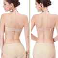 Spandex Strapless Bra For Women With Extra Clear Back Strap. 
