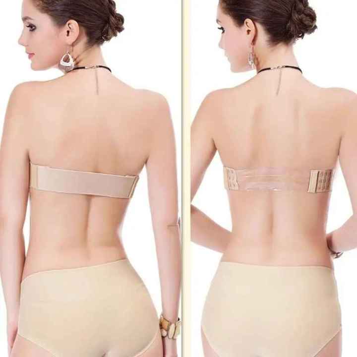Spandex%20Strapless%20Bra%20For%20Women%20With%20Extra%20Clear%20Back%20Strap%20-%20Image%202