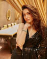 Black Celebrity Saree Color Sequence a. 