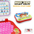 Early Learning Alphabet and Number Learning Educational Laptop Toy for Kids | With Soft Buttons & Interactive Voice Angry Bird Study Game Computer. 