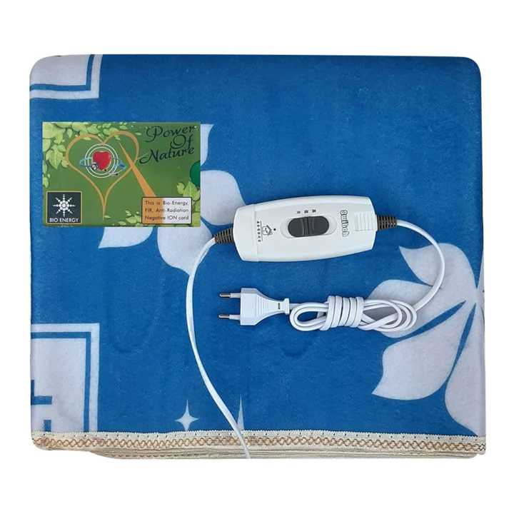 Electric Double Bed Heated Blanket Two Step Control Thermostat Body Warmer Heater For Winter