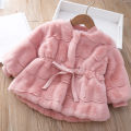 Furry and Warm Winter Coat for Baby Girls. 