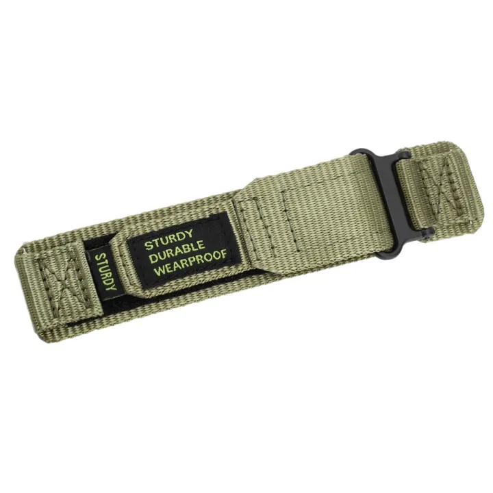 Adjustable%20Woven%20Loop%20Design%20Nylon%20Watch%20Strap%20Black/Green/Grey%20Nylon%20Material%20Replacement%20Strap%20Sports%20Watch%20Strap%20Sports%20Use%20-%20Image%203