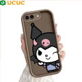 UCUC for iPhone 7 Plus / iPhone 8 Plus Back Cover Kuromi Girl Ladder Camera Soft Rubber Protection Phone Case. 