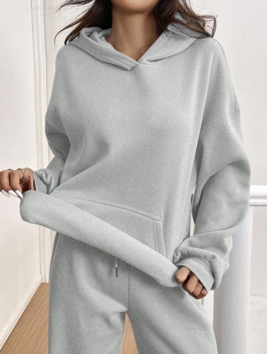 Inner%20Fleece%20Hoodie%20And%20Straight%20Trouser%20Set%20For%20Women%20-%20Image%202