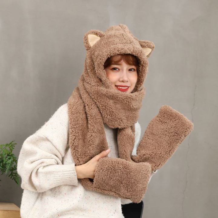 3%20In%201%20Cute%20Multi%20color%20Hat/Muffler/Mitten%20For%20Women%20-%20Image%205