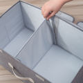 Neat Nook / Dual Compartment Storage Bins with Lids, Large Collapsible Storage Boxes with Lids. 