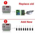 Garage Door Remote Control Receiver RX MULTI 300- 868MHz 433MHz Universal Switch for Gate Command Opener. 