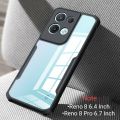 Oppo Reno 8 (6.4") & Reno 8 Pro/Pro Plus (6.7") Cover , HD Clear Transparent With Bumper Cover Case Non Yellowing. 