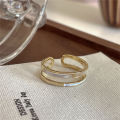 Retro Romantic Matching Drop Glaze Gold Color Open Rings Women Fashion Jewelry MNP. 