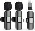 Wireless Lavalier Microphones for iPhone, iPad, USB-C Microphone, 7-Hour Battery, Mini Microphone with Noise Reduction for Video Recording, Vlog, YouTube, TikTok. 