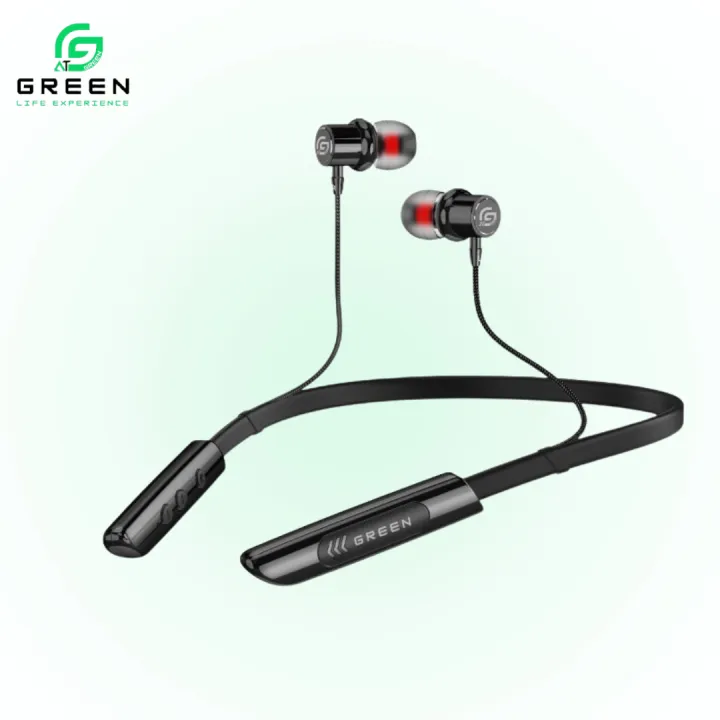 Green Audio Mag Neckband | Magnetic Ear-Buds | Magnetic Power On-Off | Noise Reduction Echo Cancellation | 40 Hours Music Time | X-Bass Heavy Bass | Call Vibration | Voice Activated Dialing | BT version 5.3 | F-10 Horn Driver | 300mAh Capacity | type-c